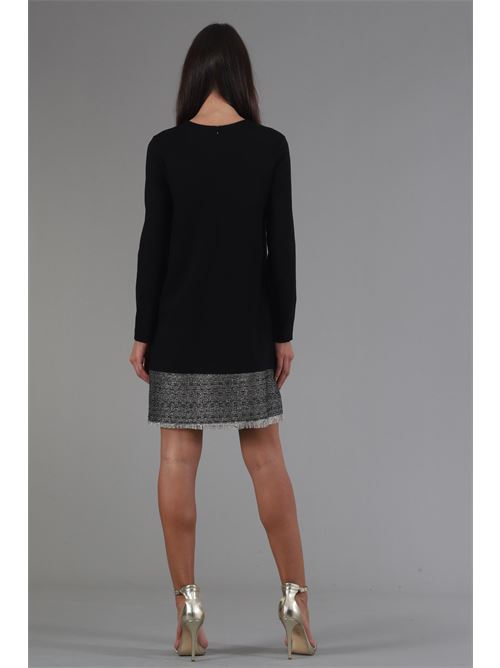 Abito in viscosa 1 One | EE-0009NERO